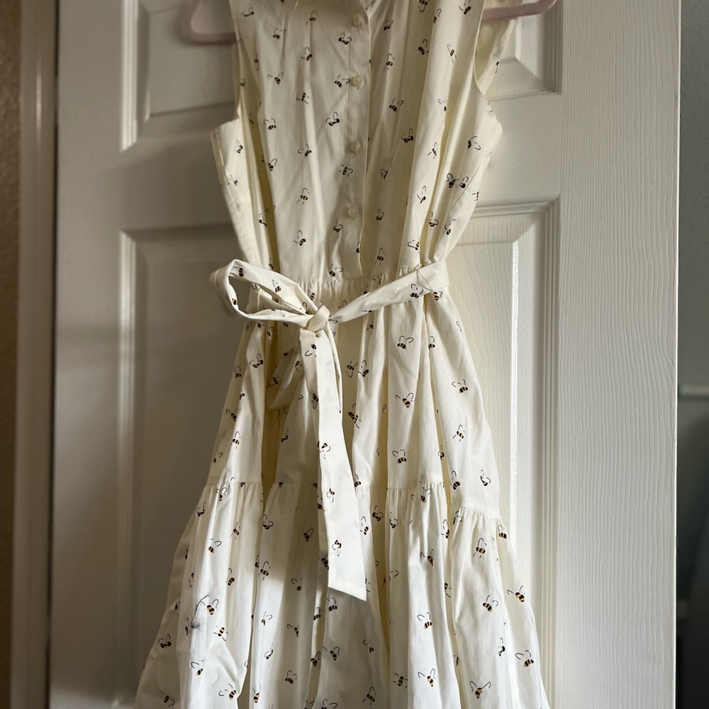 Kate Spade Cream Floral Midi Dress